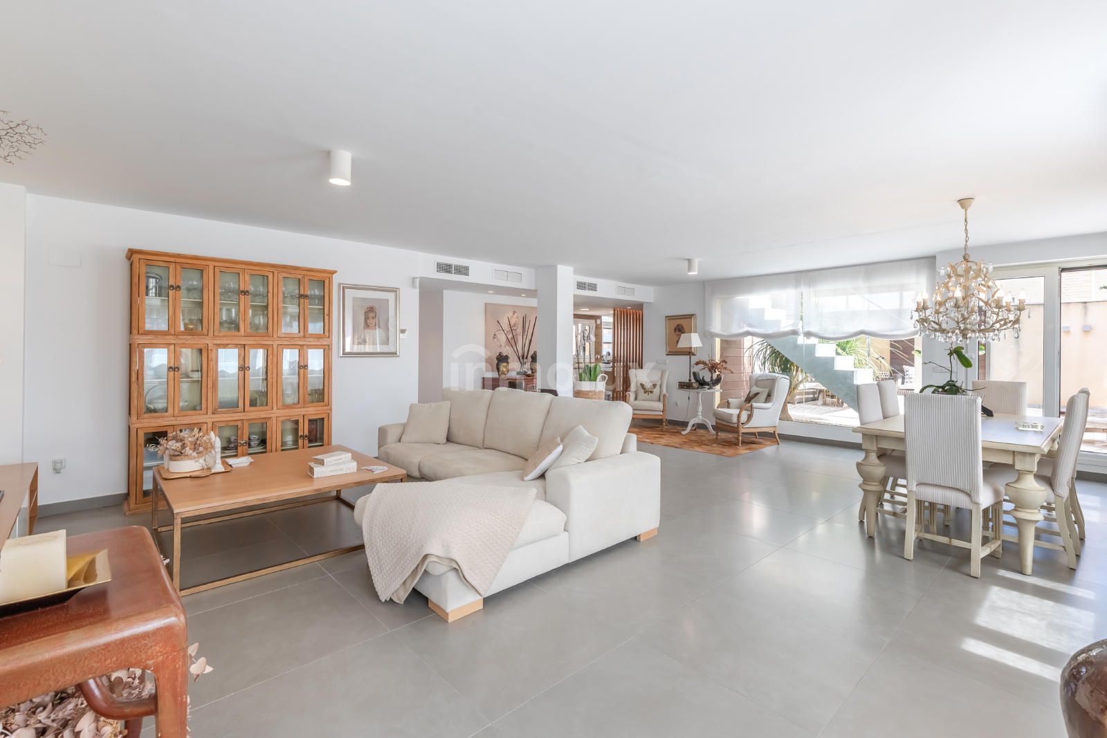 Living room of Attic for sale in Alicante / Alacant  with Air Conditioner, Heating and Terrace