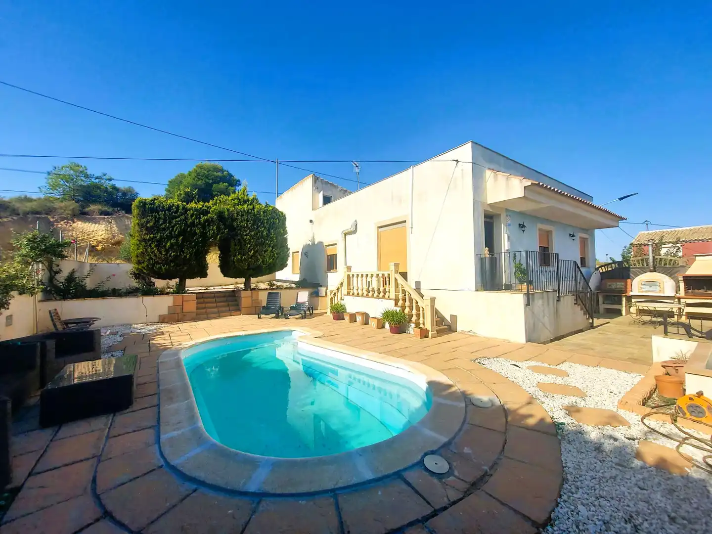 Vista exterior de Casa o chalet en venta en Calasparra con Aire acondicionado, Jardín privado y Piscina
