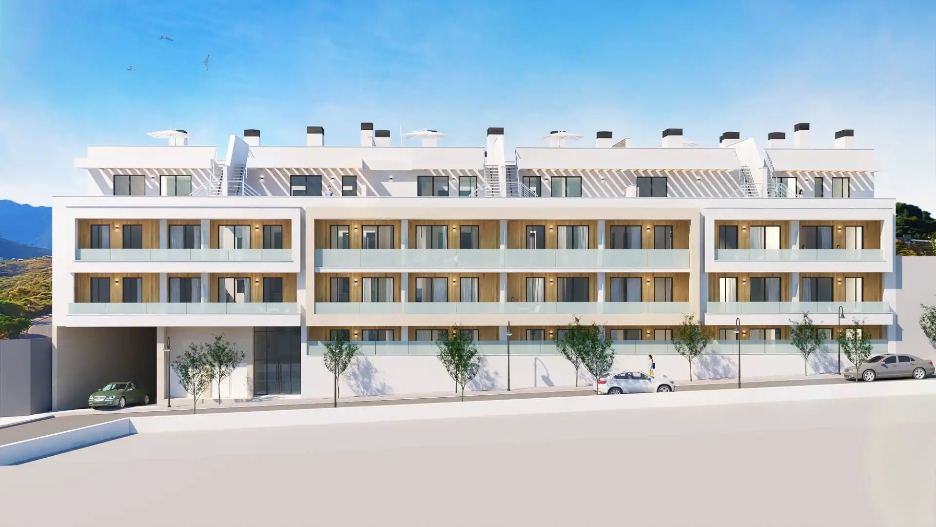 Vista exterior de Apartament en venda en Mijas amb Aire condicionat, Calefacció i Traster