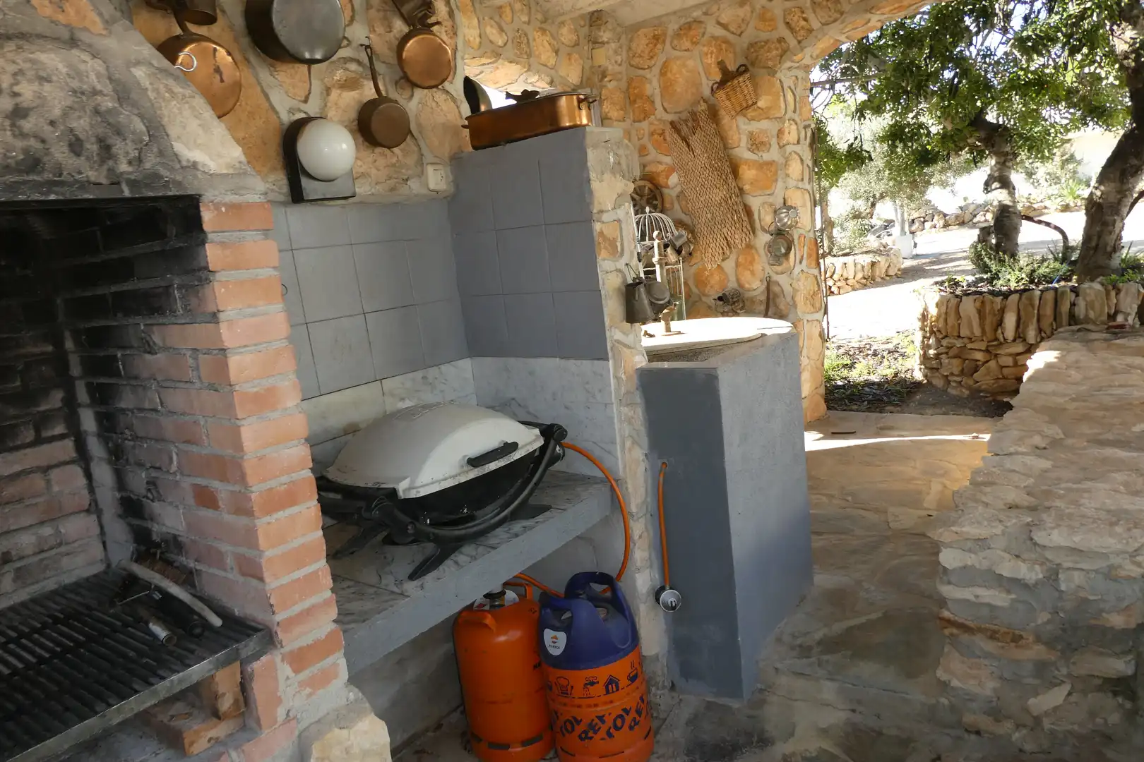 Jardí de Finca rústica en venda en L'Ampolla amb Aire condicionat, Jardí privat i Piscina