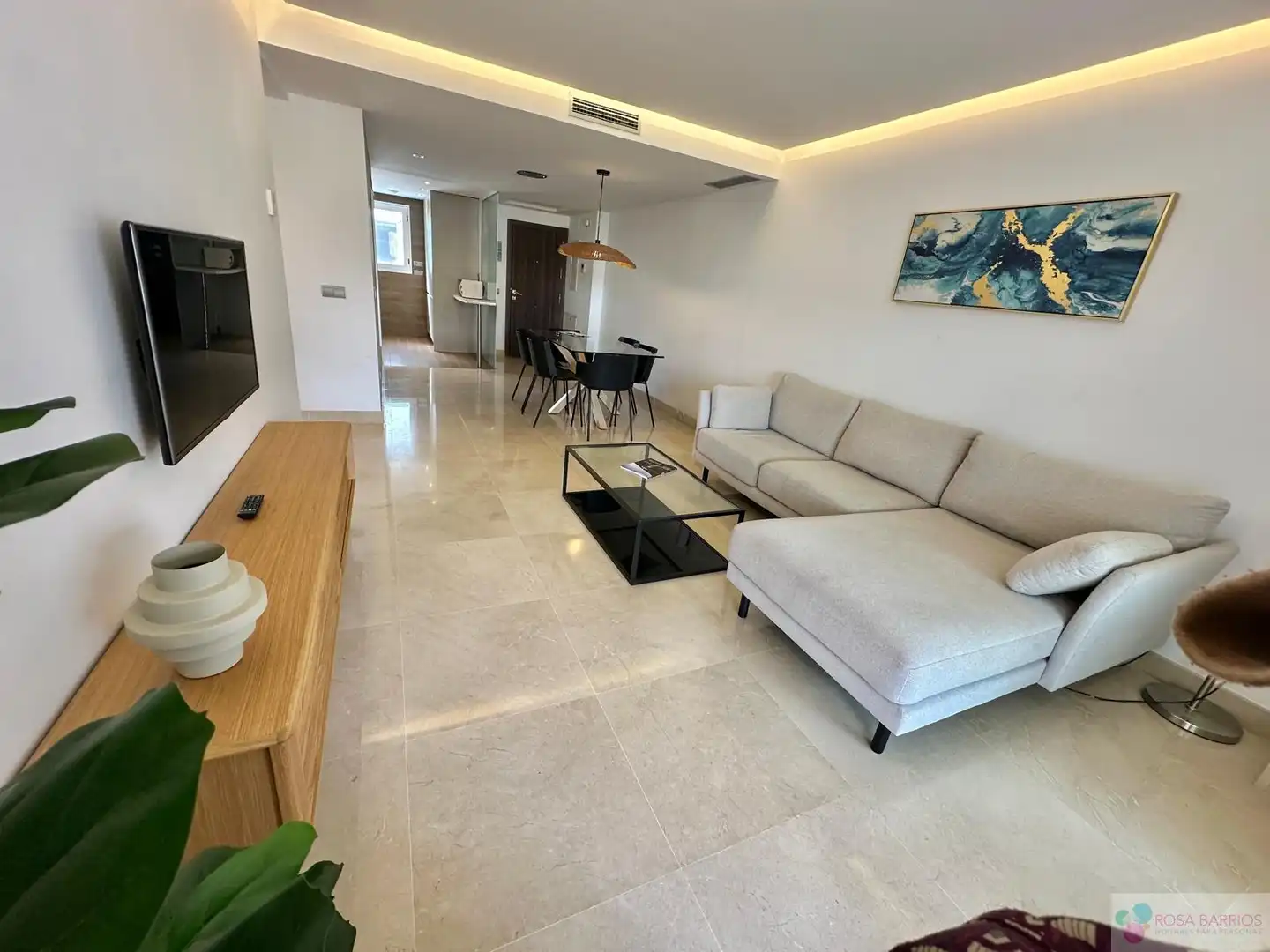 Sala de estar de Ático en venta en Marbella con Terraza y Piscina comunitaria