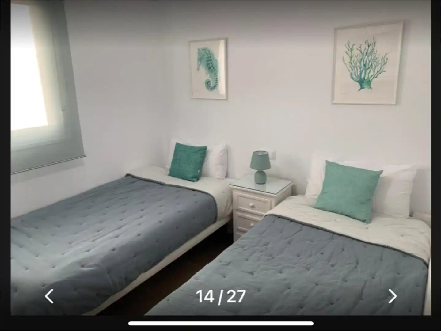 Schlafzimmer von Wohnung zur Miete in Rota mit Klimaanlage, Privatgarten und Schwimmbad