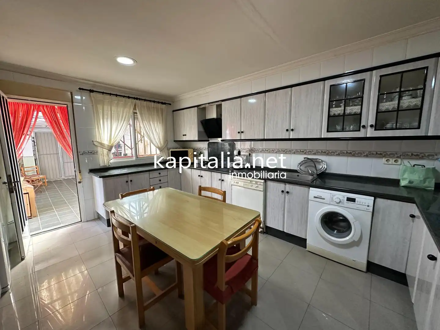 Cocina de Casa adosada en venta en Benissuera con Jardín privado, Terraza y Trastero