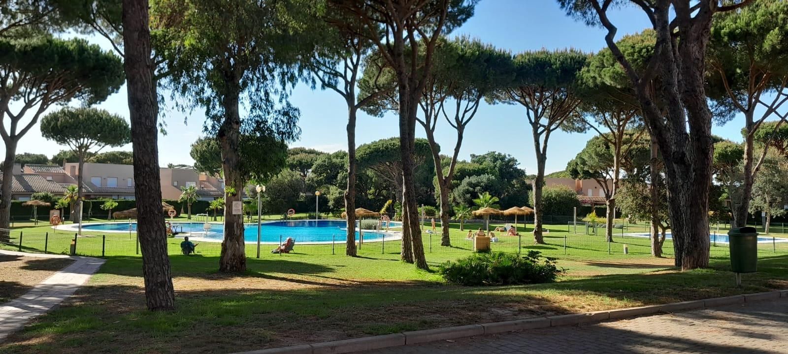 Jardí de Casa adosada en venda en Chiclana de la Frontera amb Jardí privat, Terrassa i Piscina comunitària