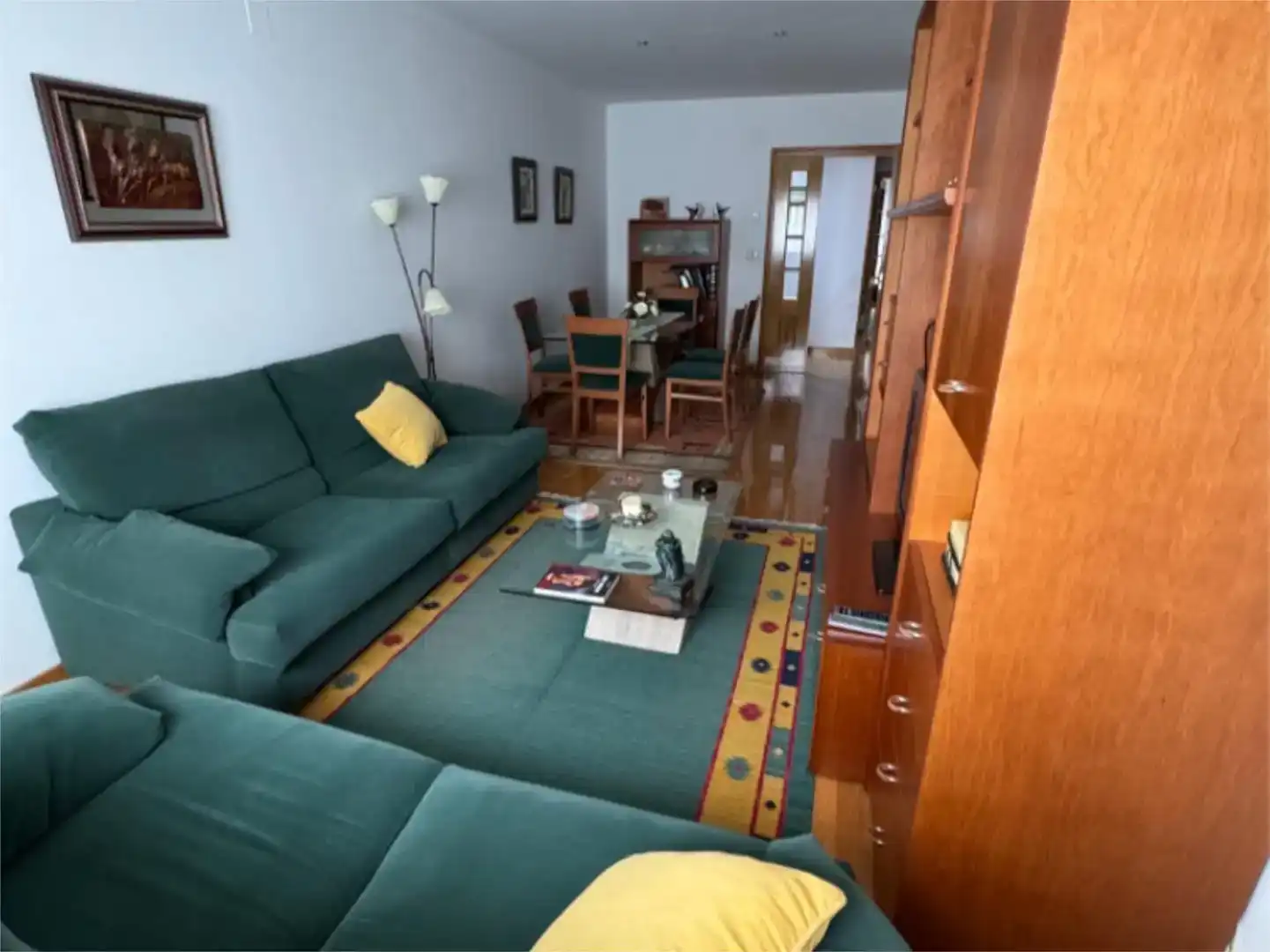 Sala de estar de Piso en venta en Quiroga con Parquet, Trastero y Amueblado