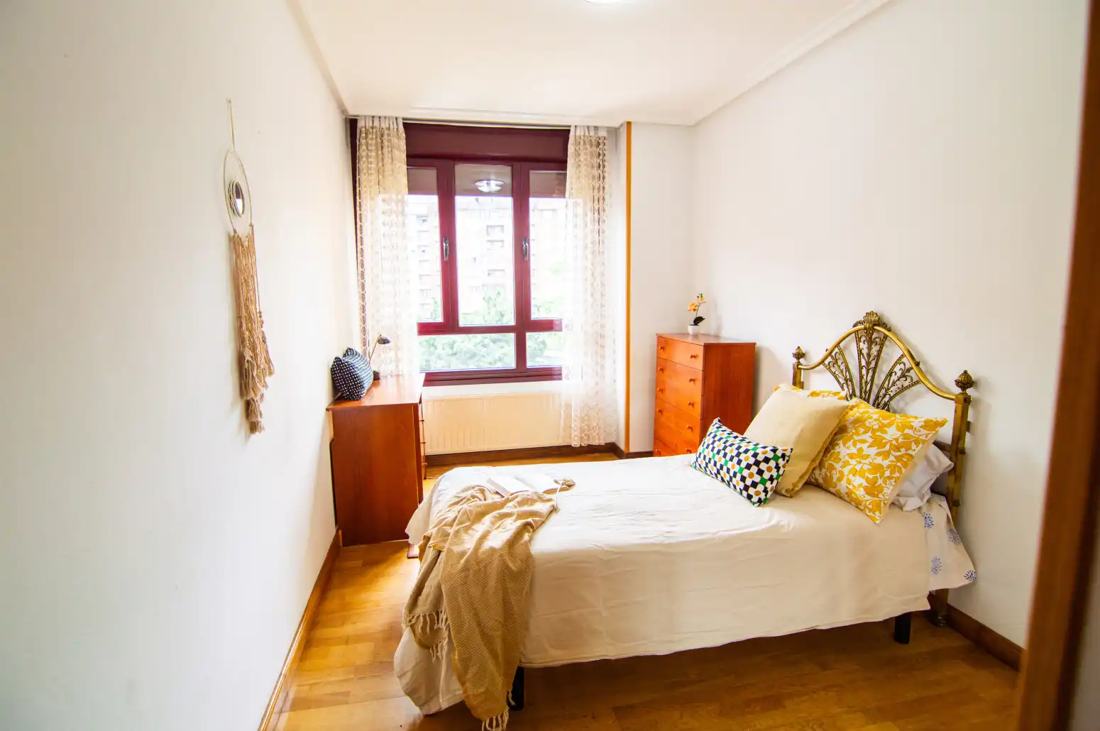 Bedroom of Flat for sale in Oviedo   with Heating, Parquet flooring and Terrace