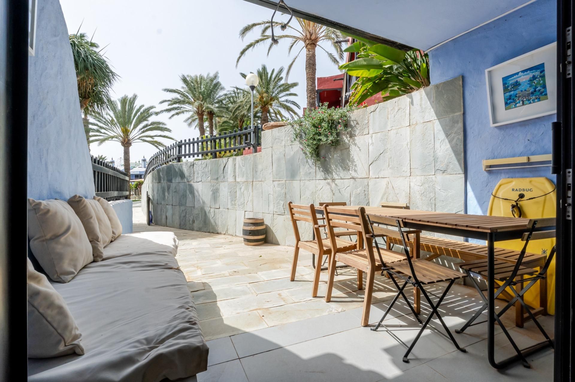 Terraza de Casa o chalet de alquiler en San Bartolomé de Tirajana con Aire acondicionado, Jardín privado y Terraza
