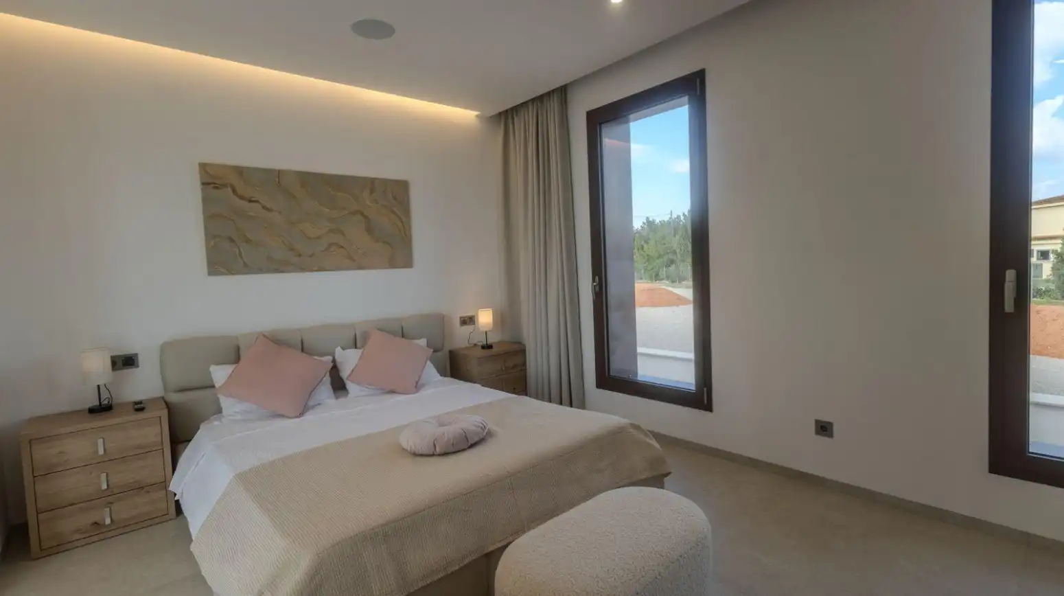 Dormitori de Casa o xalet de lloguer en Muro amb Aire condicionat, Calefacció i Jardí privat