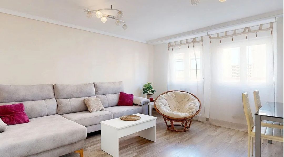 Living room of Flat for sale in Málaga Capital  with Terrace and Furnished