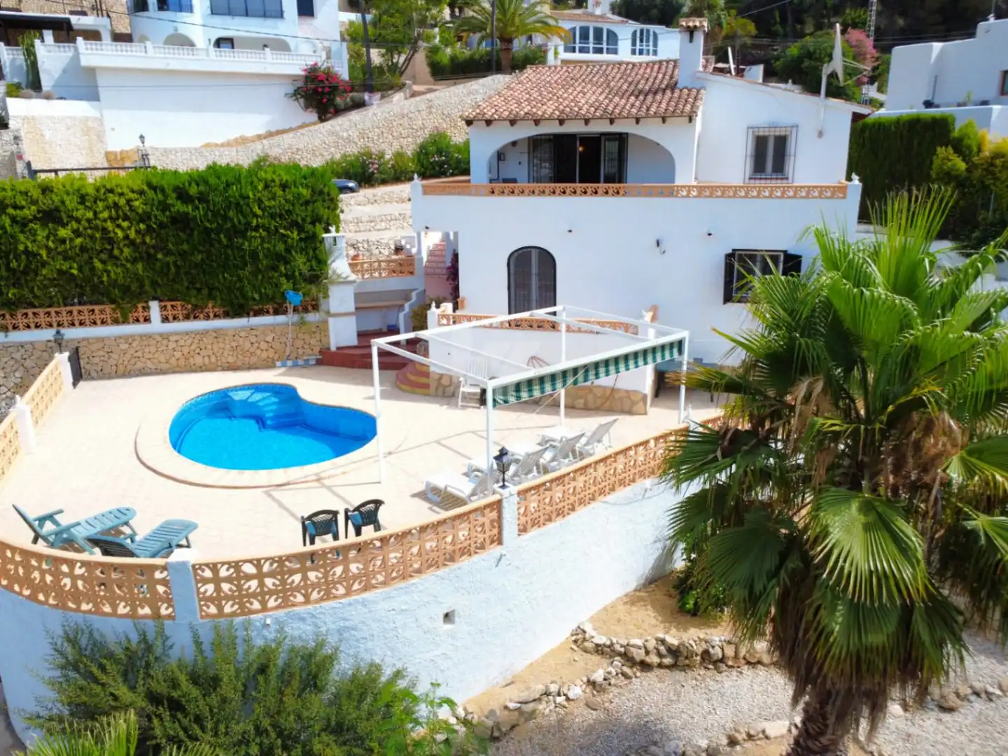 Piscina de Casa o chalet en venta en Moraira con Calefacción, Jardín privado y Terraza