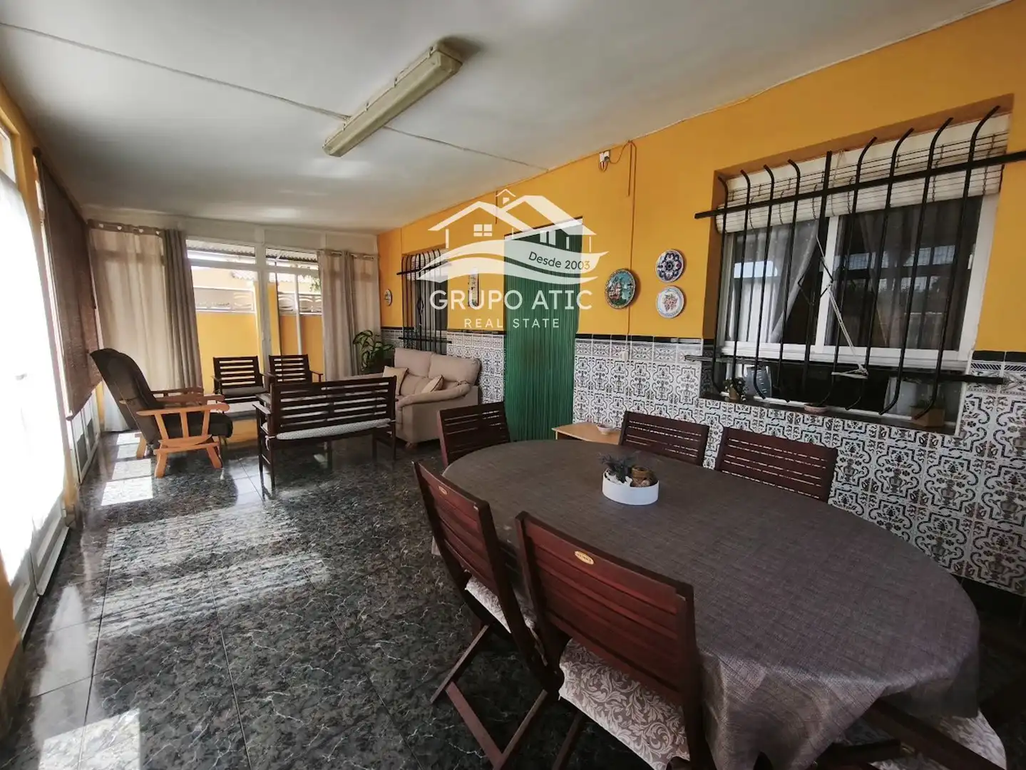 Terraza de Casa o chalet en venta en Burriana / Borriana con Aire acondicionado, Calefacción y Jardín privado