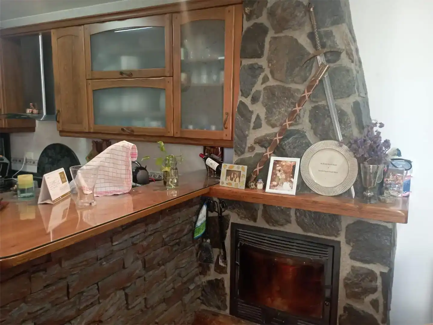 Cocina de Casa adosada en venta en Taberno con Aire acondicionado, Parquet y Amueblado