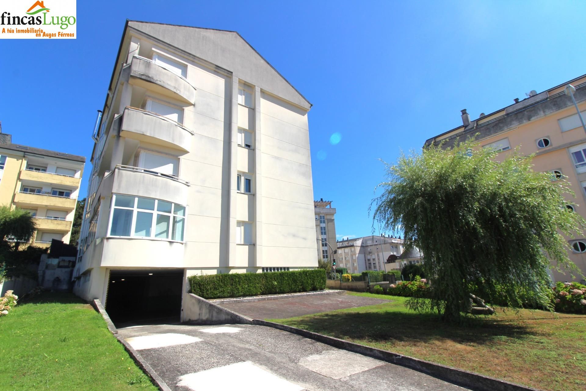 Exterior view of Flat for sale in Lugo Capital  with Heating, Private garden and Storage room