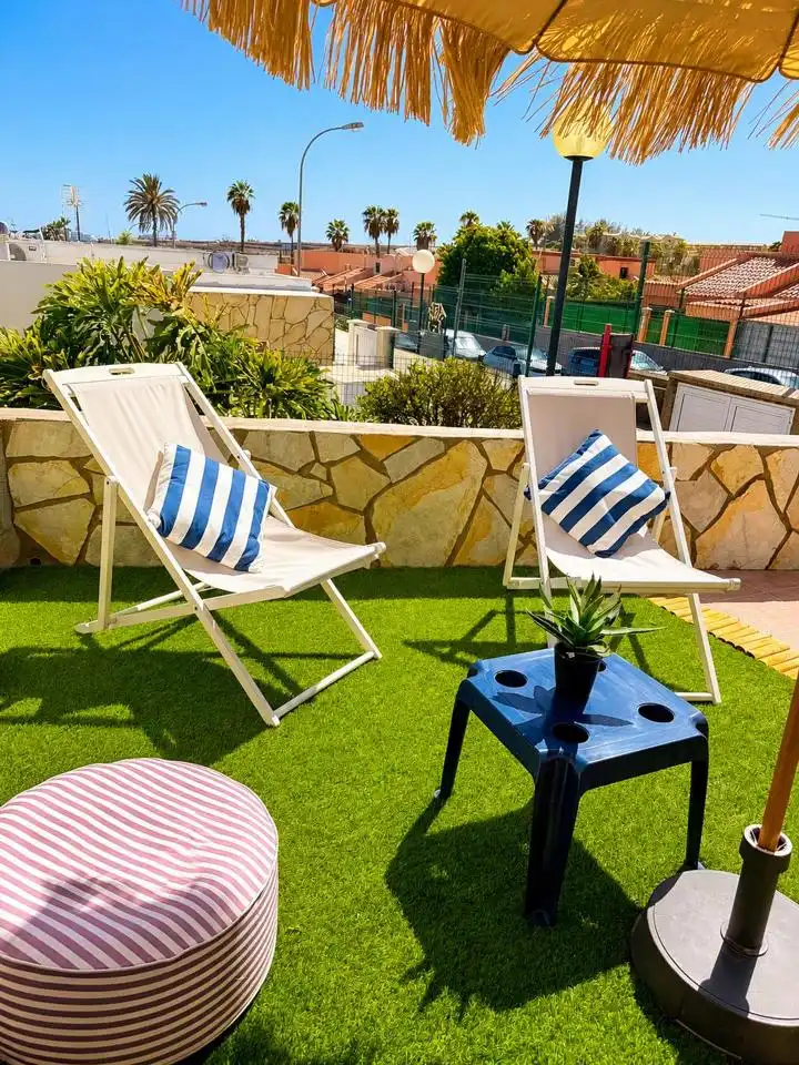 Terraza de Casa o chalet de alquiler en San Bartolomé de Tirajana con Aire acondicionado, Terraza y Piscina