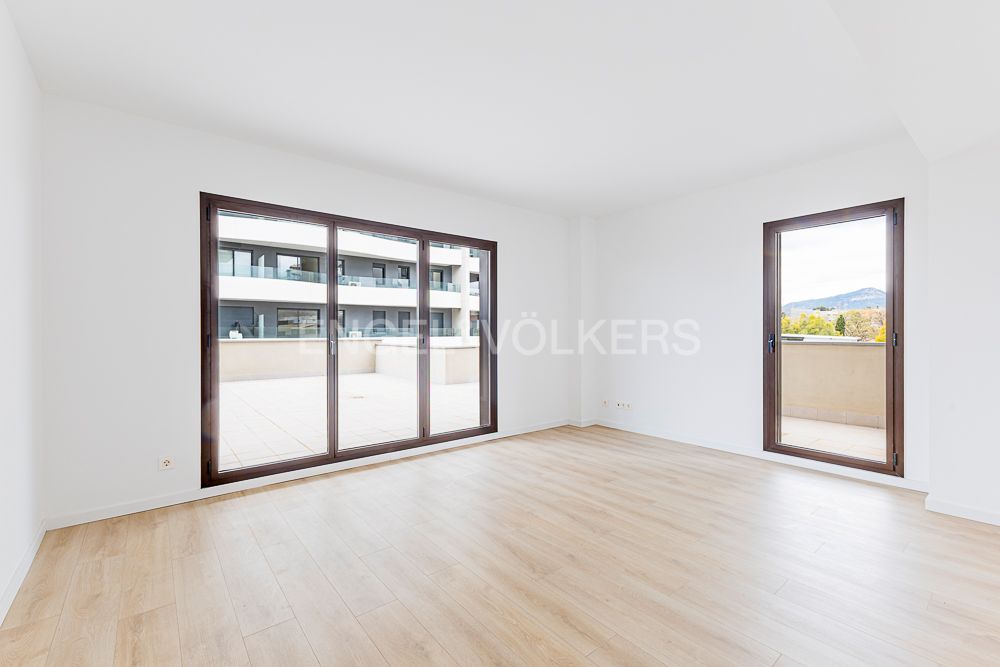 Sala d'estar de Apartament de lloguer en Sant Joan Despí amb Aire condicionat, Calefacció i Parquet