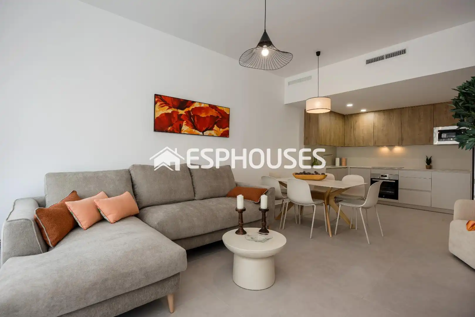 Sala d'estar de Planta baixa en venda en Villajoyosa / La Vila Joiosa amb Aire condicionat, Terrassa i Balcó