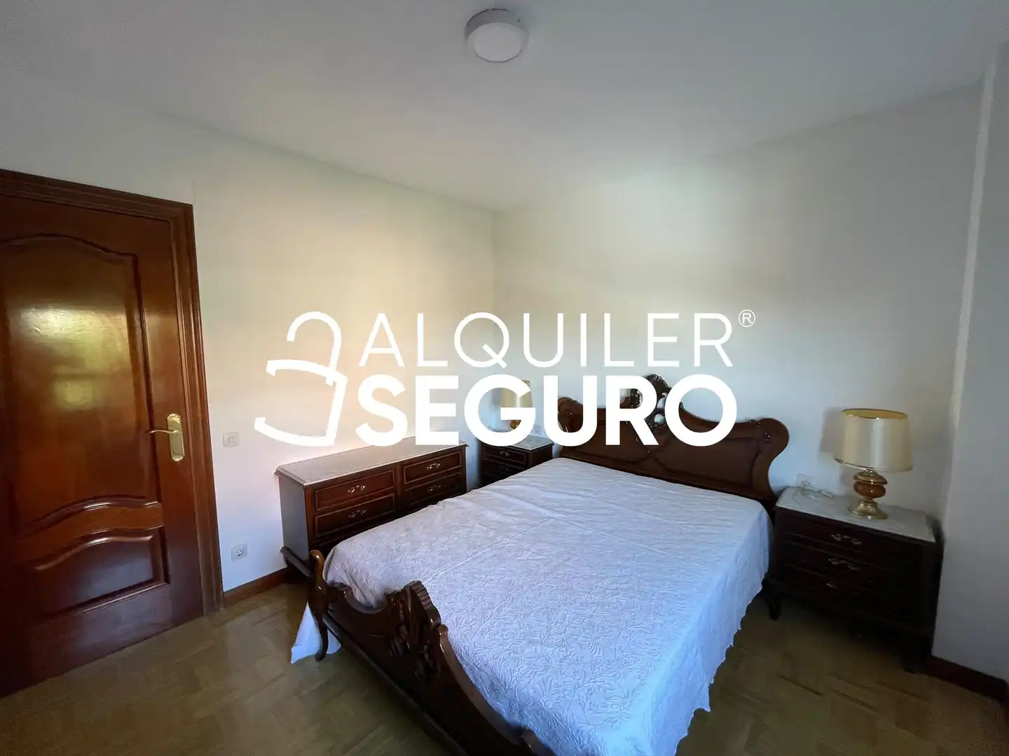 Bedroom of Flat for rent in Madrid  with Heating, Terrace and Swimming Pool