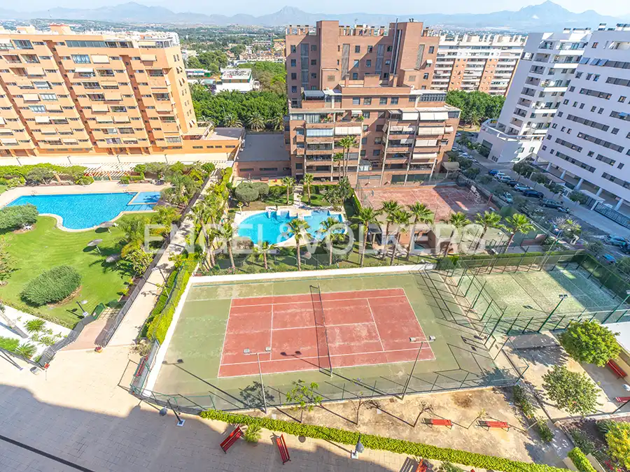 Swimming pool of Attic for rent in Alicante / Alacant  with Air Conditioner, Heating and Terrace