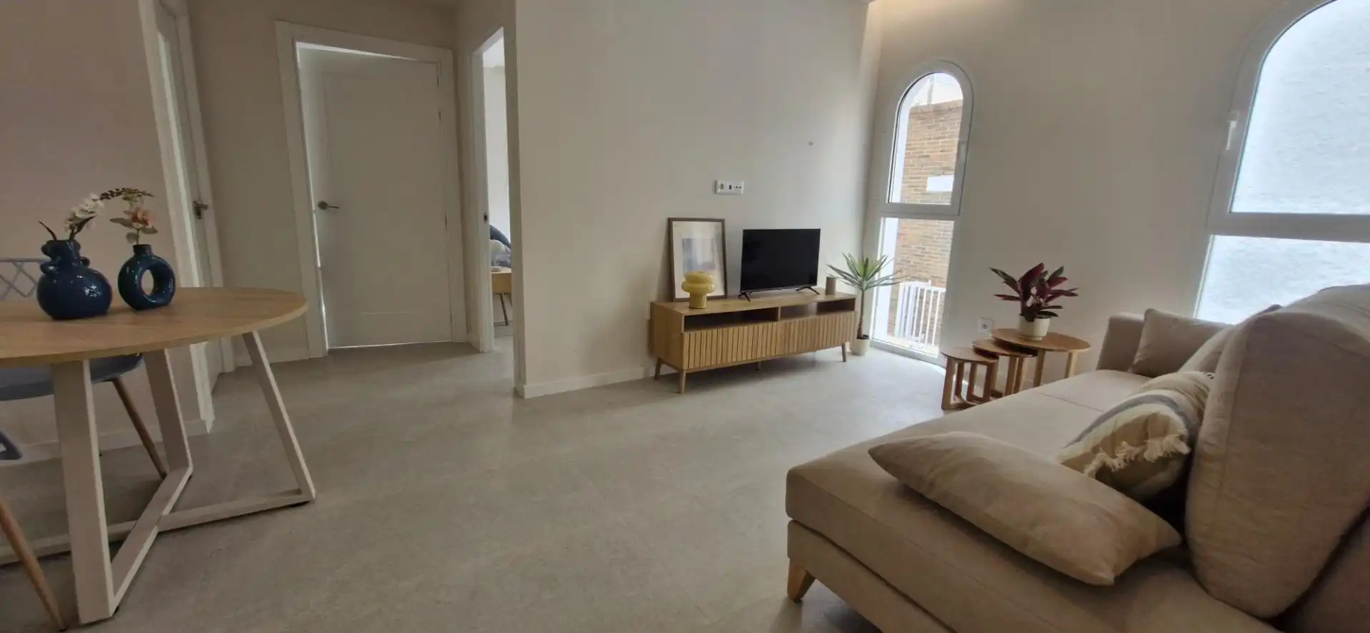 Sala de estar de Piso de alquiler en Elche / Elx con Aire acondicionado, Parquet y Trastero