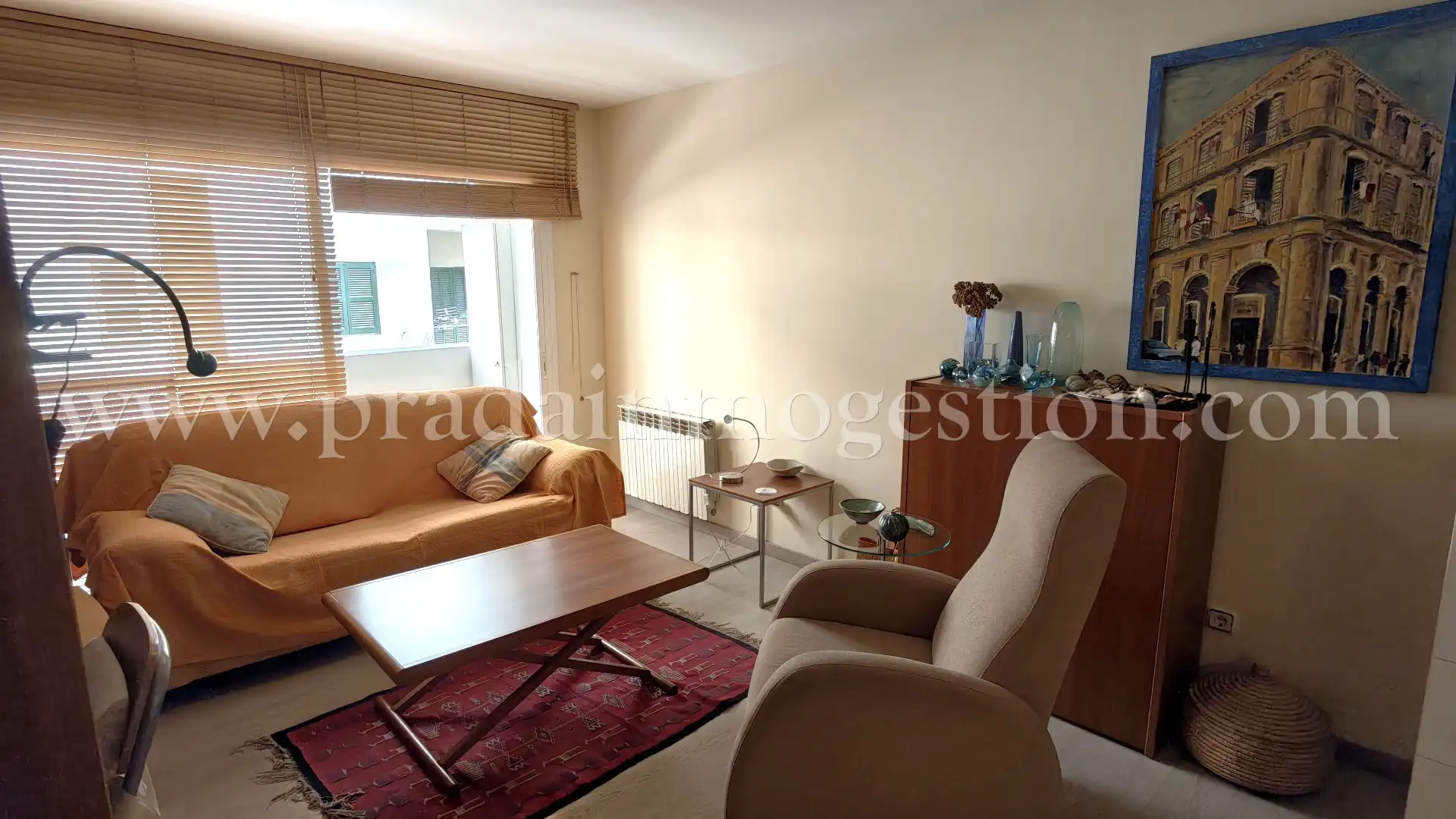Sala d'estar de Apartament en venda en  Palma de Mallorca amb Aire condicionat, Calefacció i Parquet