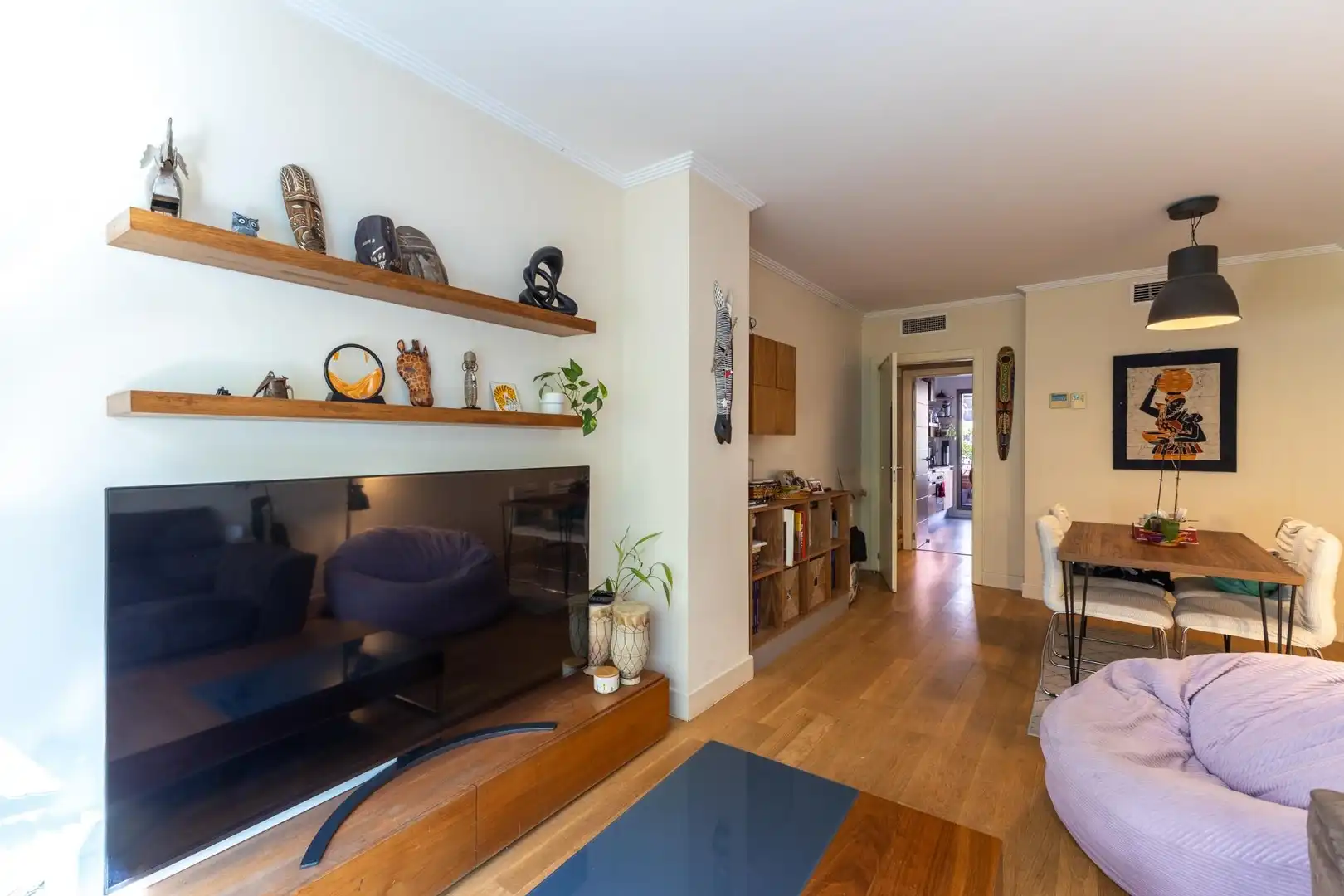 Sala d'estar de Pis de lloguer en Madrid amb Aire condicionat, Calefacció i Terrassa