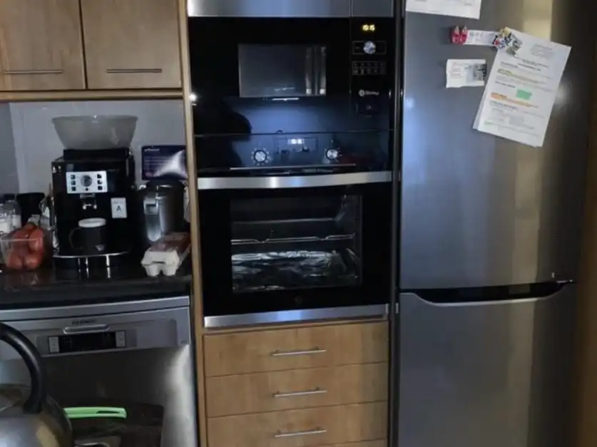 Küche von Wohnung zum Verkauf in Terrassa mit Klimaanlage und Balkon
