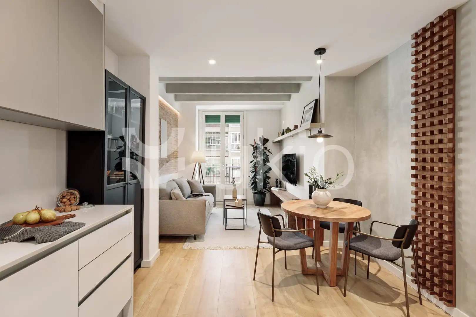 Sala d'estar de Apartament de lloguer en Barcelona amb Aire condicionat, Calefacció i Moblat