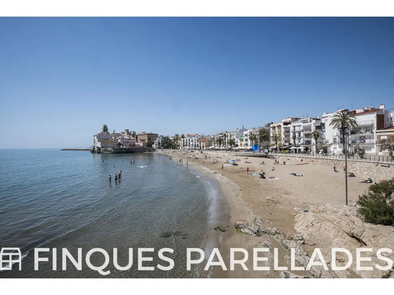 Exterior view of Attic for sale in Sitges  with Air Conditioner, Heating and Parquet flooring