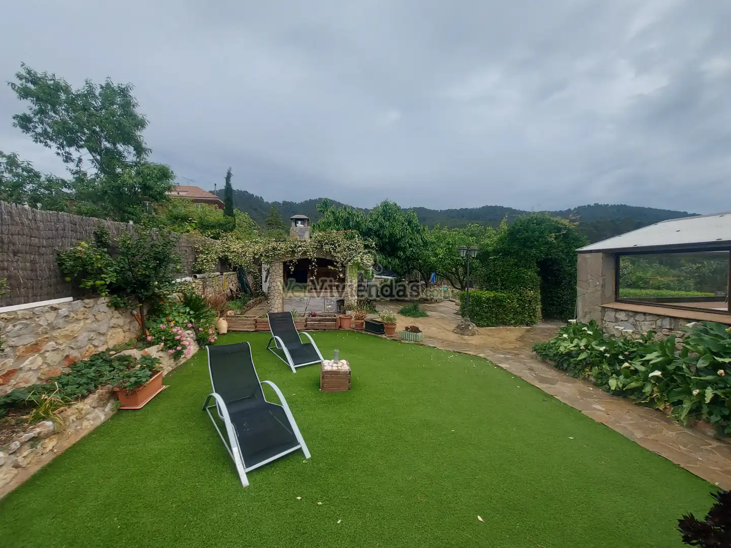 Jardí de Casa o xalet en venda en Vallirana amb Aire condicionat, Calefacció i Jardí privat