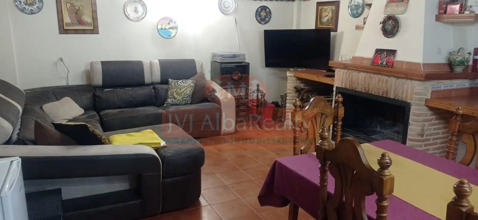 Sala de estar de Casa adosada en venta en Albacete con Aire acondicionado, Calefacción y Jardín privado