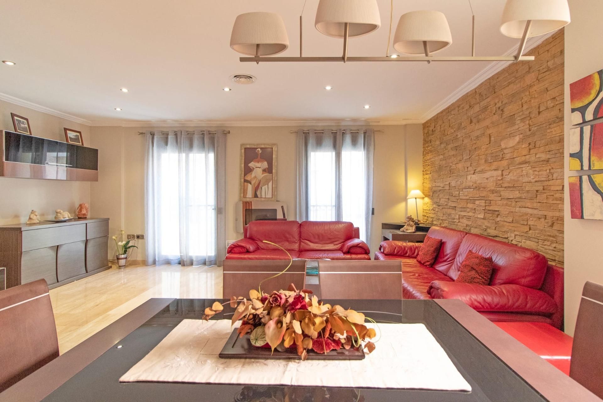 Living room of Houses for sale in Llíria  with Air Conditioner, Parquet flooring and Terrace