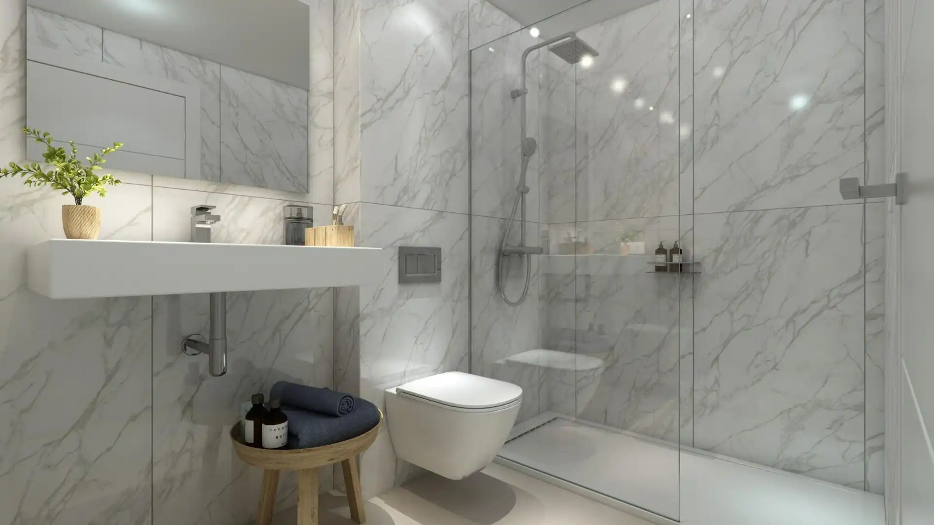 Baño de Apartamento en venta en Casares con Jardín privado, Terraza y Piscina comunitaria