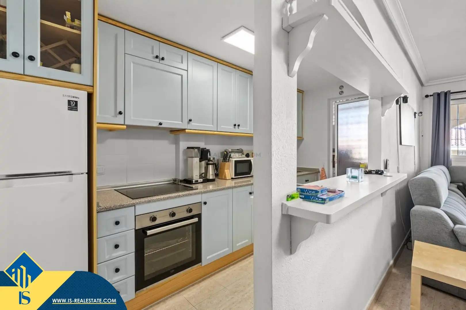 Kitchen of Flat for sale in Santa Pola  with Terrace, Furnished and Community pool