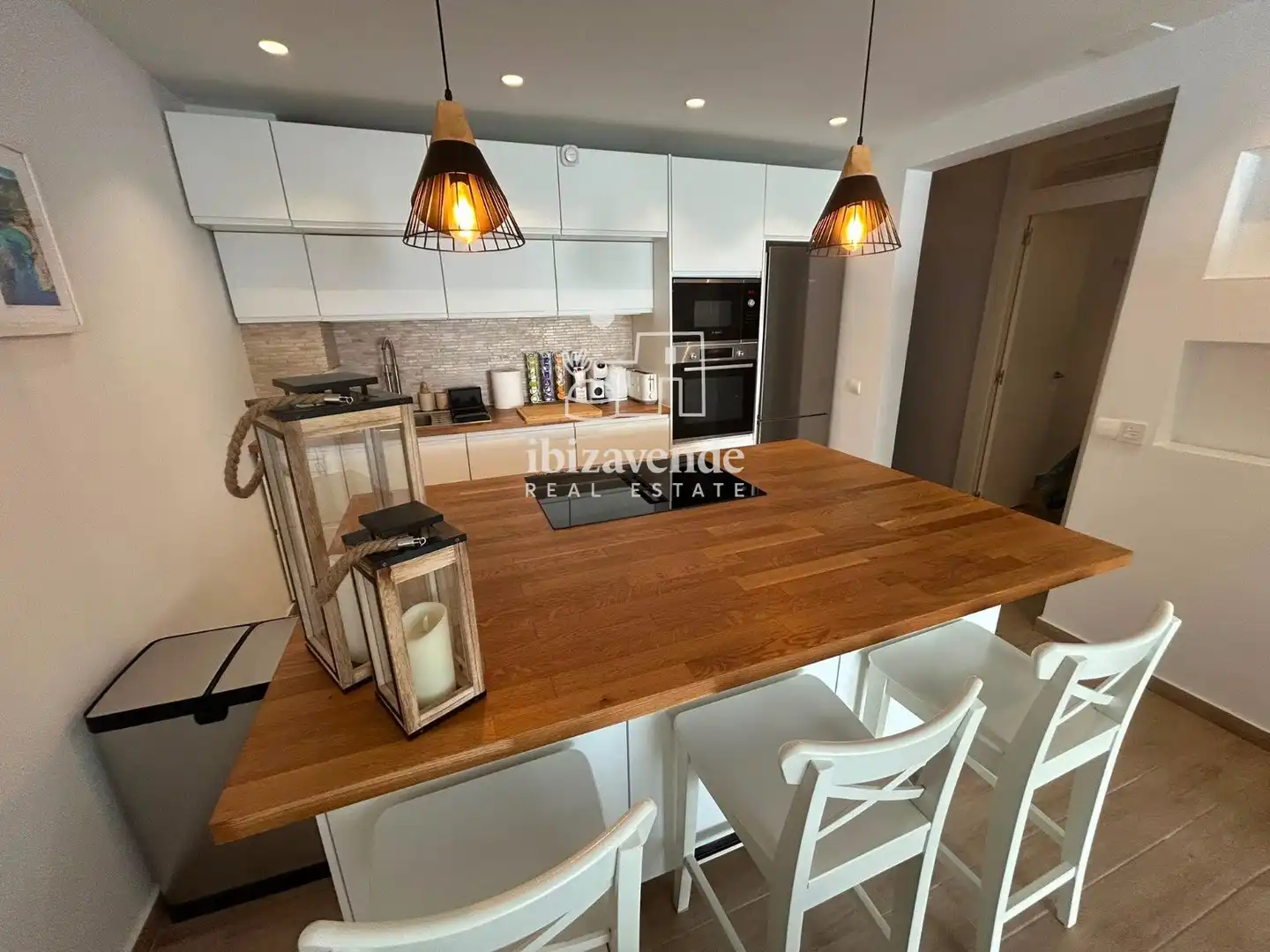 Cocina de Piso de alquiler en Eivissa con Aire acondicionado, Terraza y Piscina