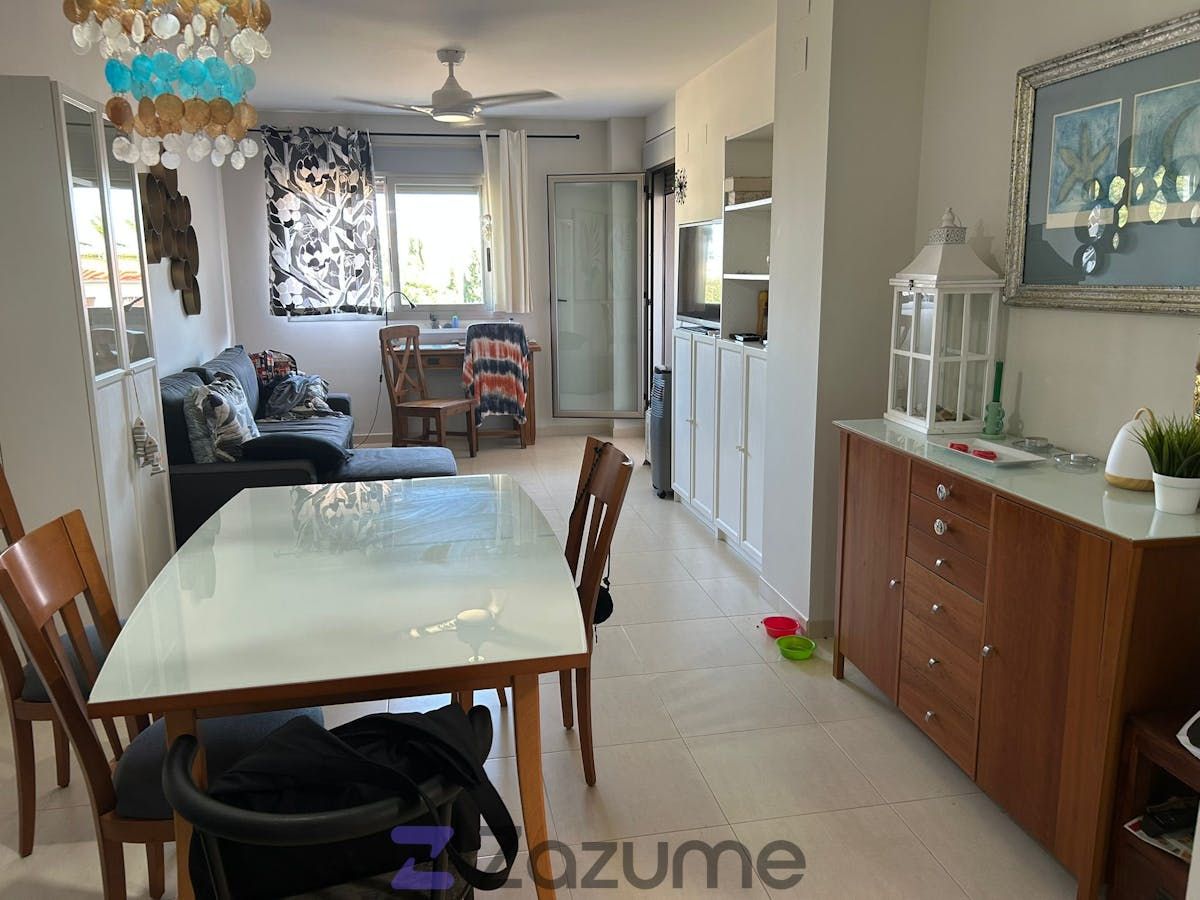 Comedor de Piso de alquiler en Oropesa del Mar / Orpesa con Terraza, Piscina y Amueblado