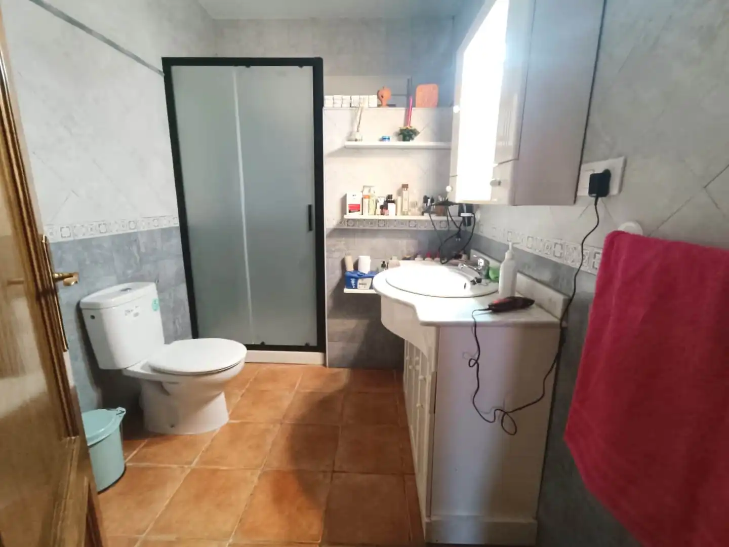 Baño de Finca rústica en venta en Vélez-Blanco con Aire acondicionado, Jardín privado y Terraza