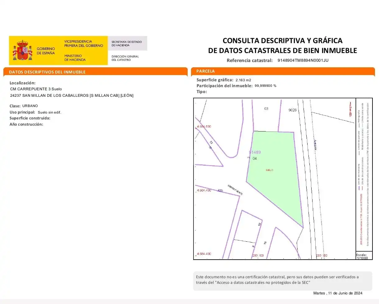 Residencial en venta en San Millán de los Caballeros
