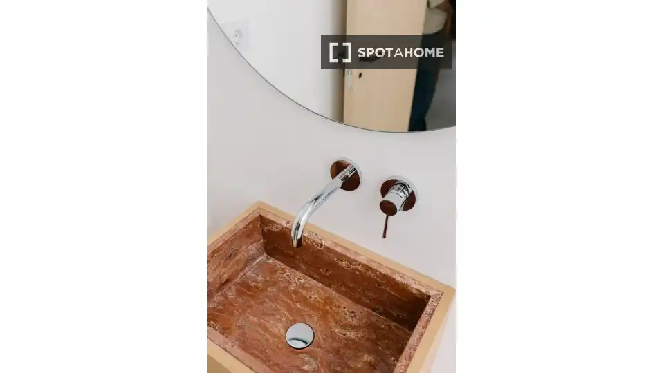 Baño de Apartamento para compartir en Tinajo con Aire acondicionado, Terraza y Amueblado