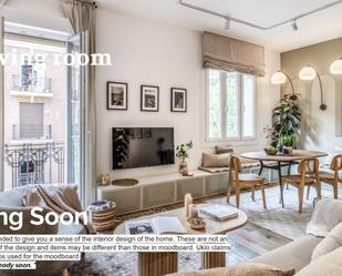 Sala d'estar de Apartament de lloguer en  Barcelona Capital amb Aire condicionat