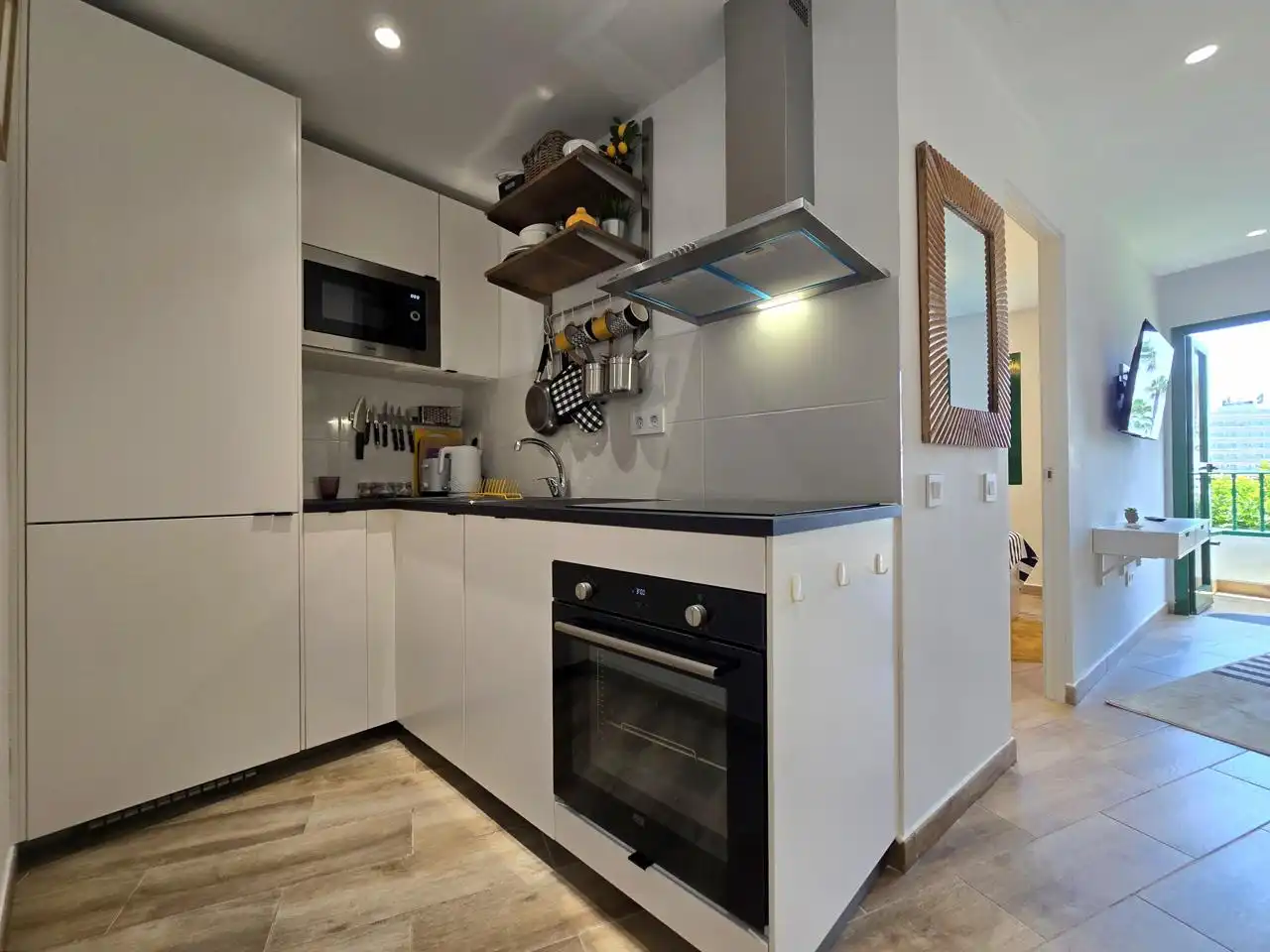 Küche von Wohnungen zur Miete in San Bartolomé de Tirajana mit Terrasse, Möbliert und Balkon