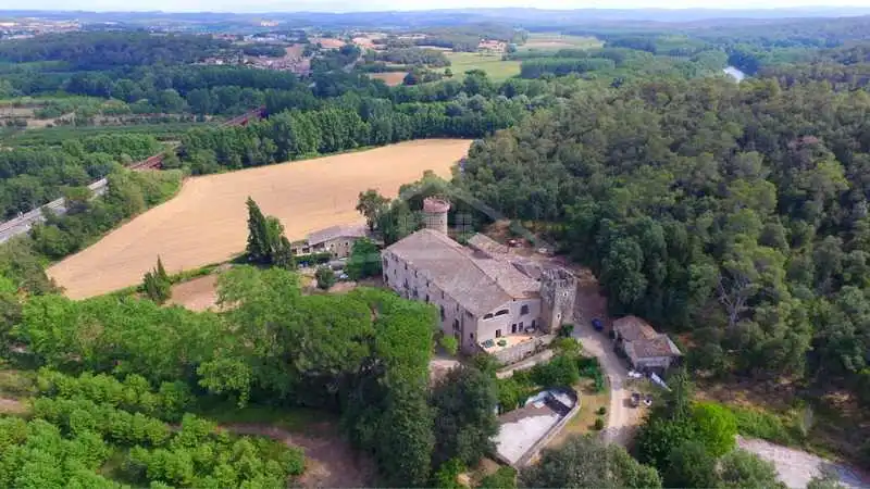 Exterior view of Country homes for sale in Flaçà  with Air Conditioner, Heating and Private garden