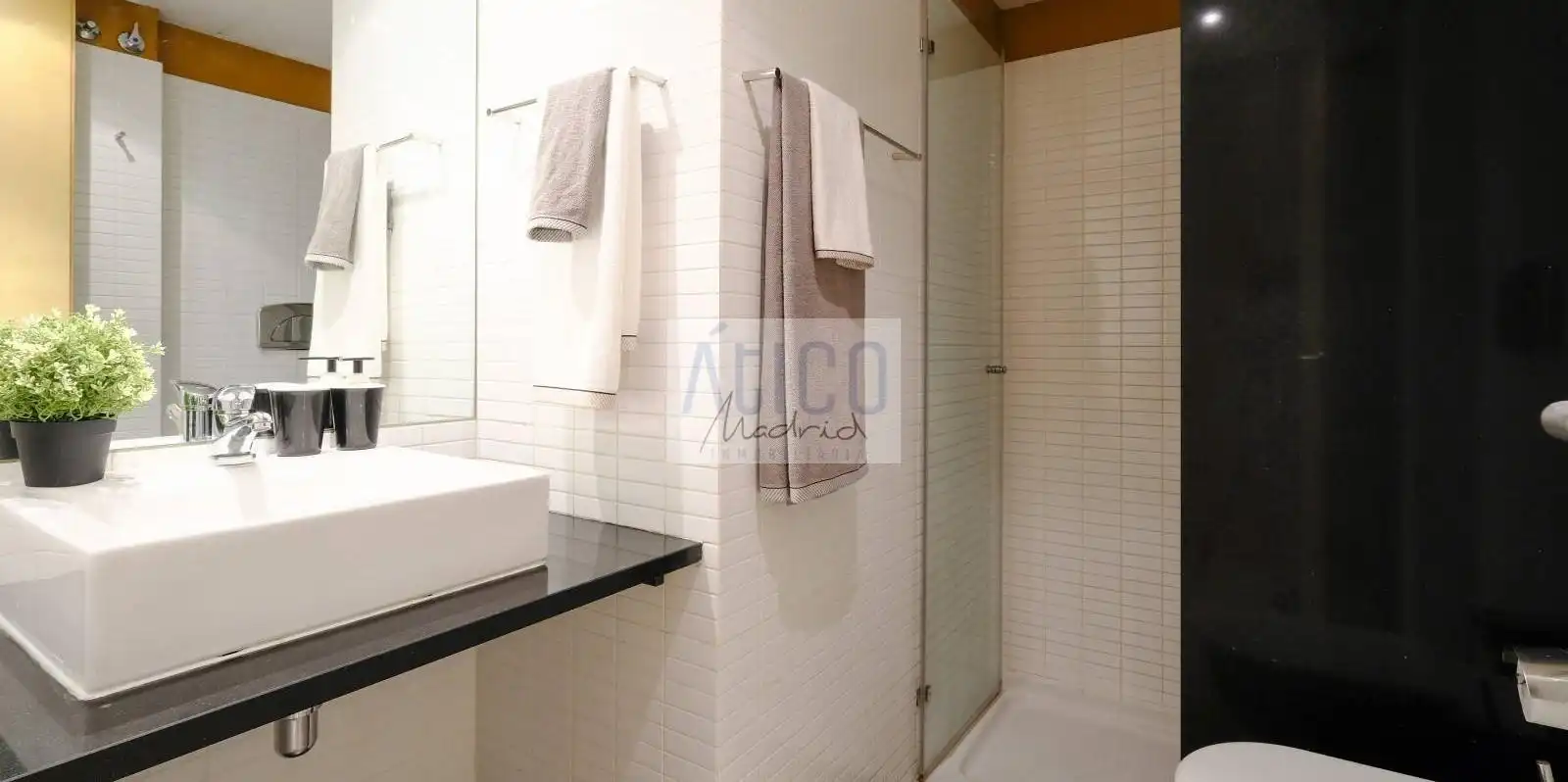 Bany de Apartament de lloguer en Madrid amb Aire condicionat, Calefacció i Terrassa