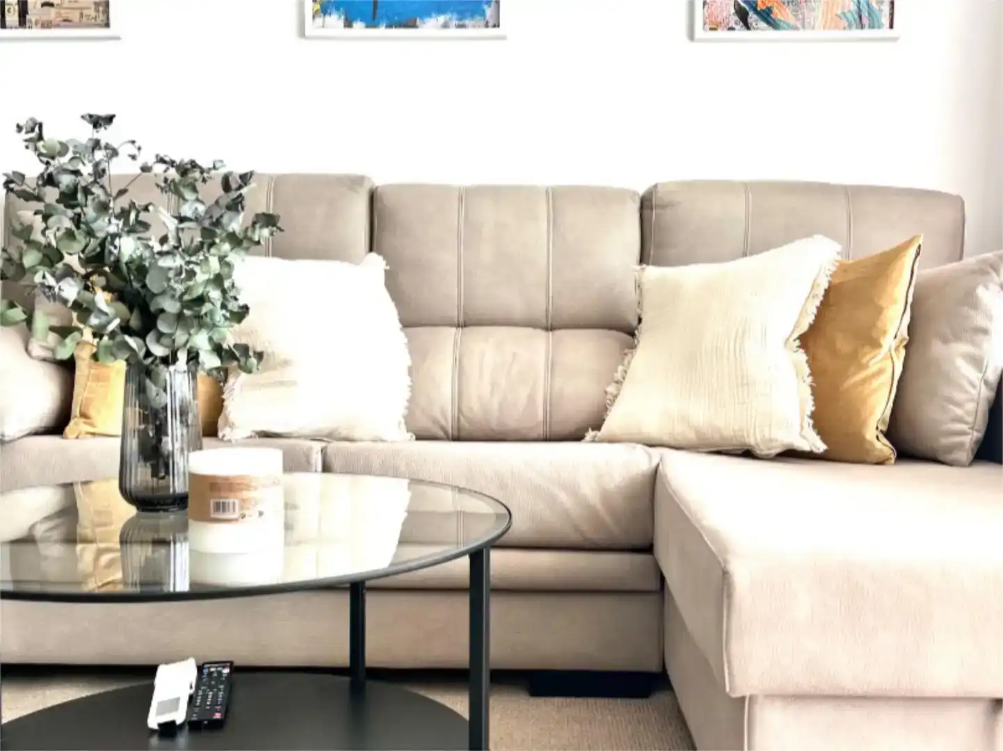 Living room of Flat for rent in Eivissa  with Air Conditioner, Swimming Pool and Balcony