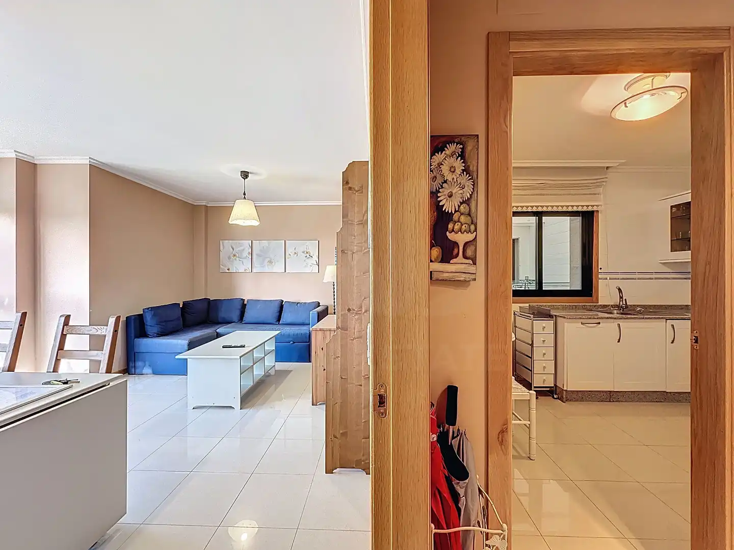 Sala de estar de Piso en venta en Sanxenxo con Aire acondicionado, Calefacción y Terraza