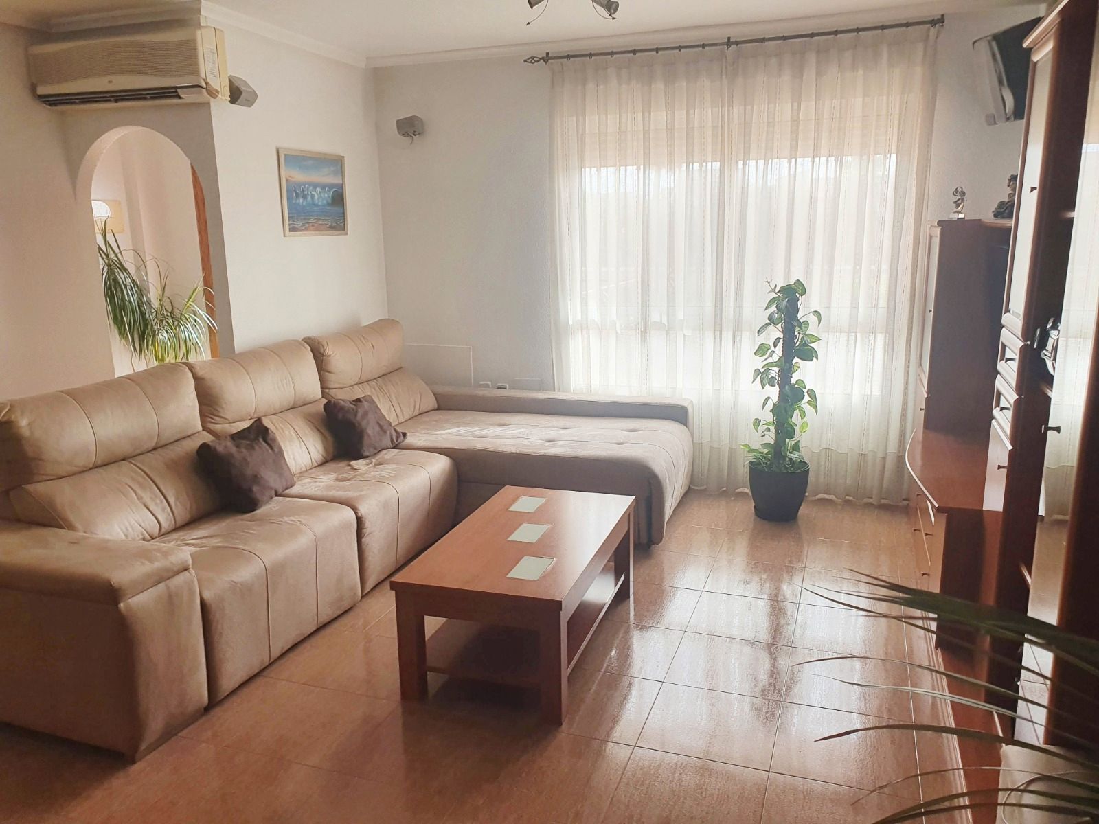 Living room of Duplex for sale in Alguazas  with Air Conditioner, Terrace and Furnished