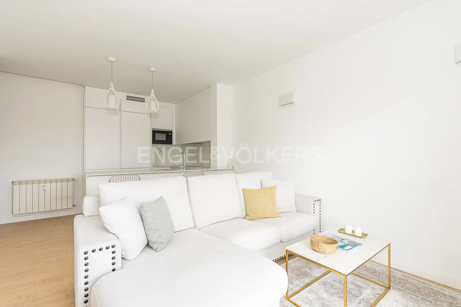 Wohnzimmer von Wohnung zur Miete in Madrid mit Klimaanlage, Heizung und Terrasse