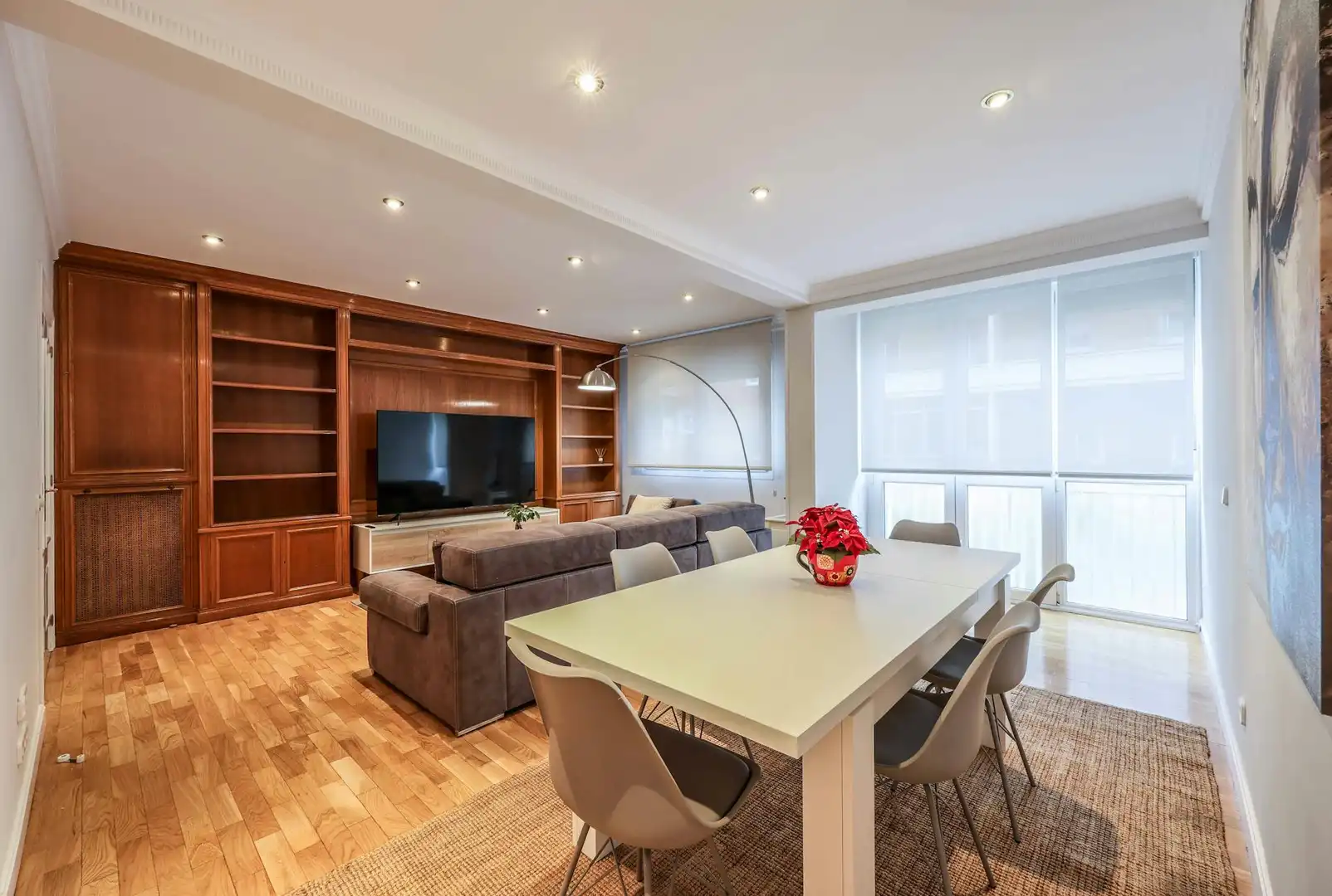 Sala de estar de Piso de alquiler en Madrid con Aire acondicionado, Calefacción y Amueblado