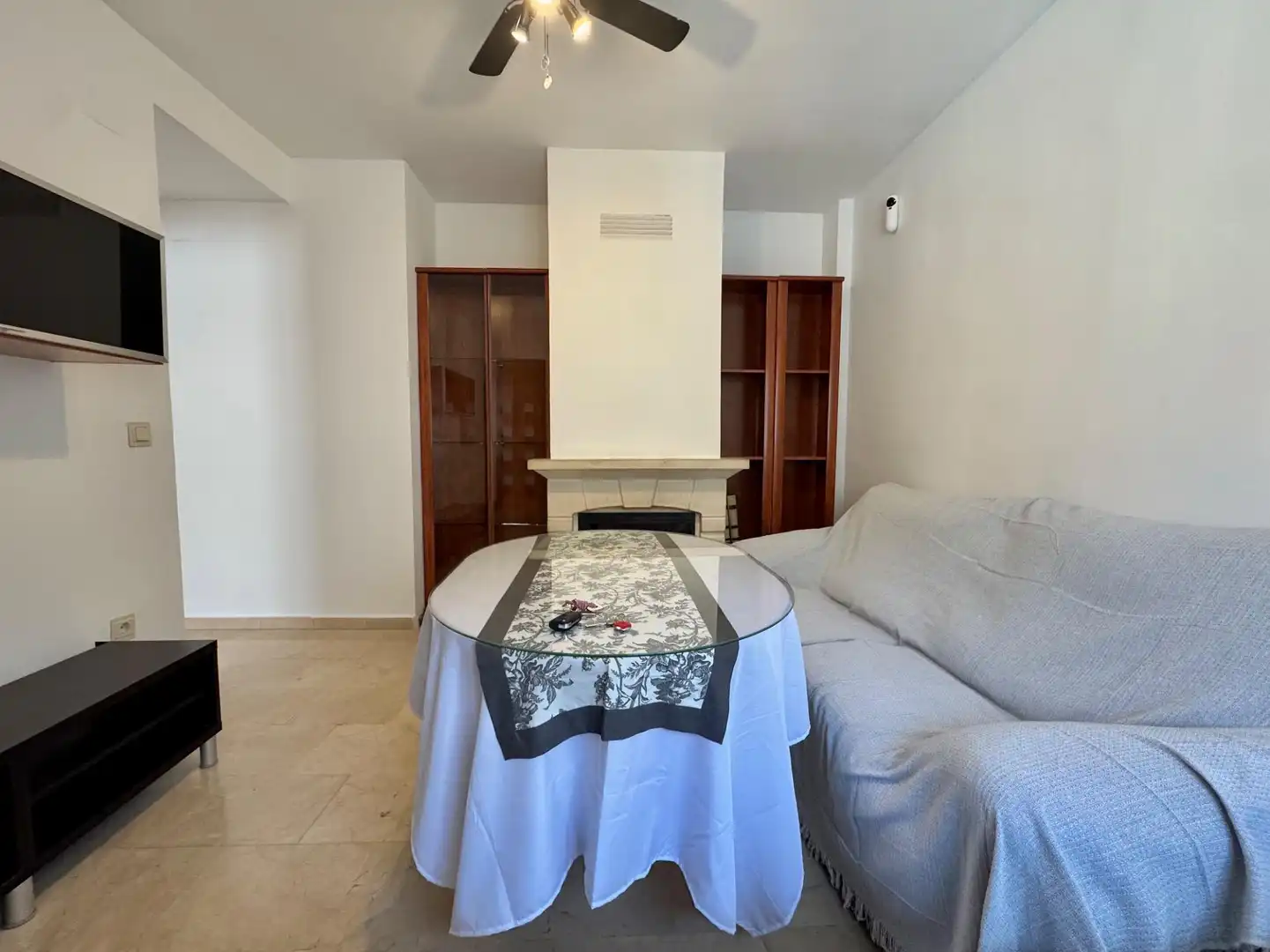 Sala d'estar de Casa adosada en venda en Pulianas amb Traster, Balcó i Piscina comunitària