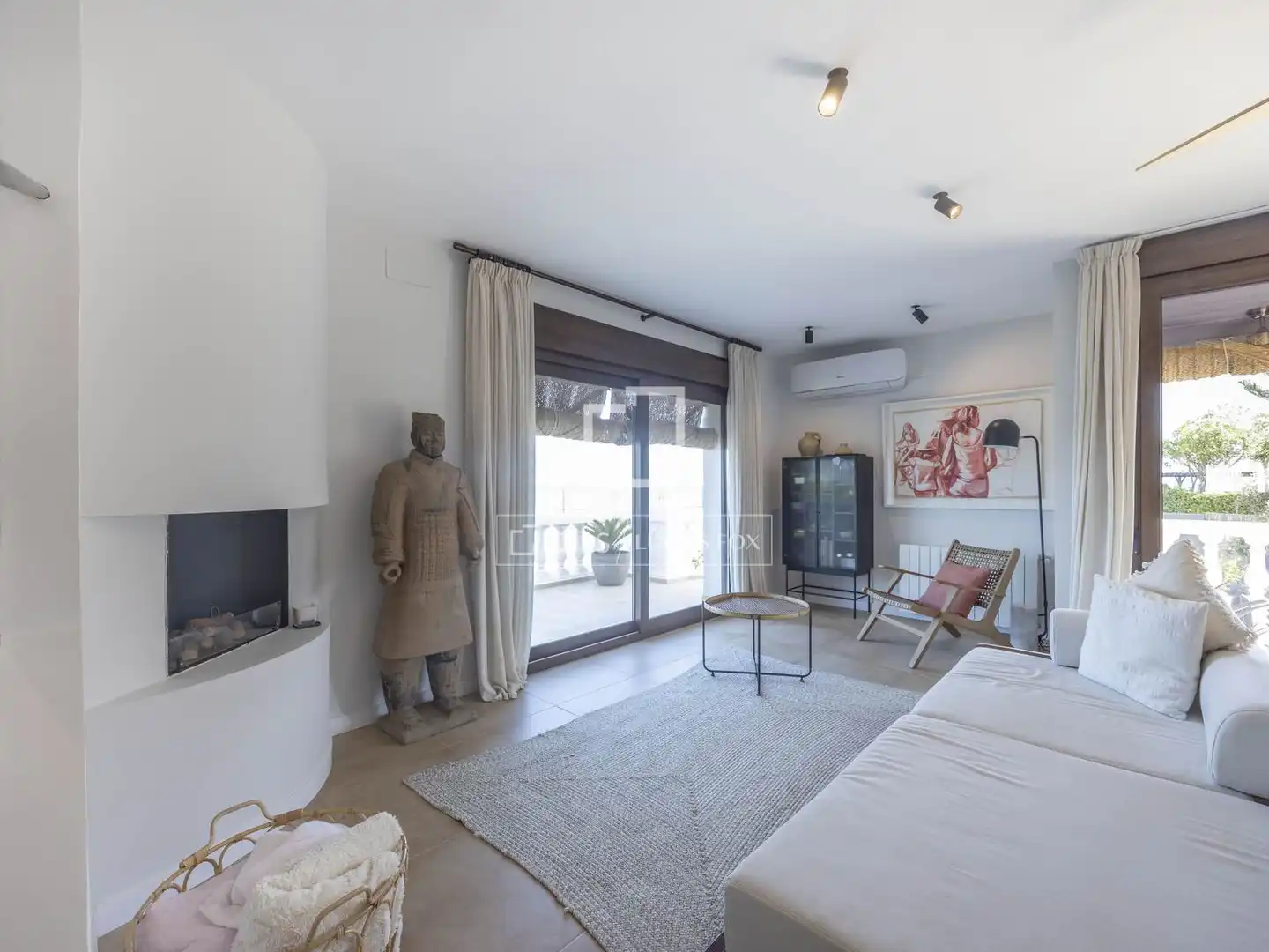 Sala de estar de Casa o chalet en venta en El Puig de Santa Maria con Calefacción, Parquet y Terraza