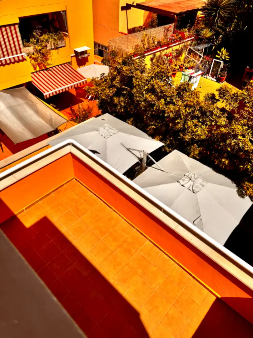 Vista exterior de Casa adosada en venta en San Miguel de Abona con Aire acondicionado, Jardín privado y Terraza